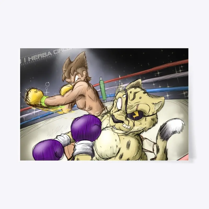 Devon VS Discha Boxing Print