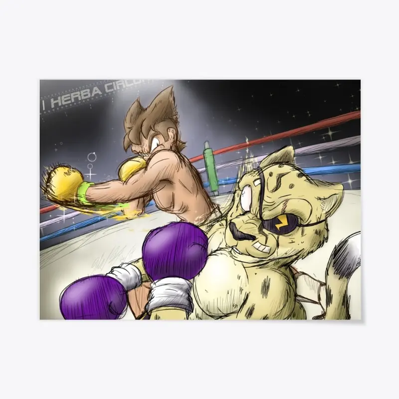 Devon VS Discha Boxing Print