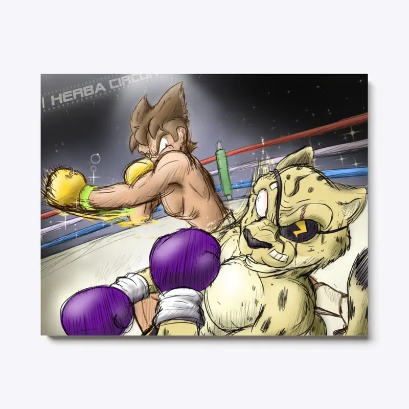 Devon VS Discha Boxing Print